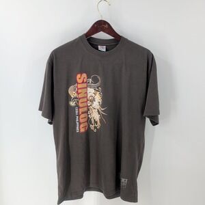 Vtg Dibuho Sinulog Festival Philippines Graphic T-Shirt Grayish-Brown Size 2XL